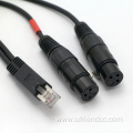 Custom XLR 3PIN Male To RJ45 DMX512 Cable